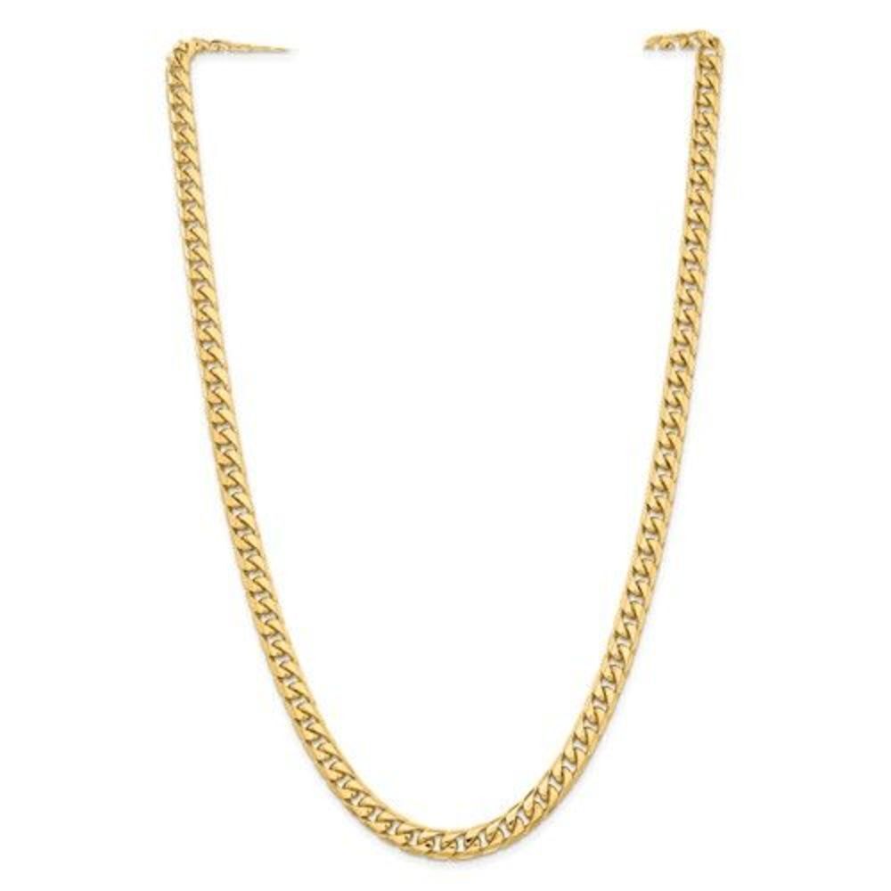 New 10K Solid Gold Miami Cuban Chain, 6.75mm wide and 22 inches long